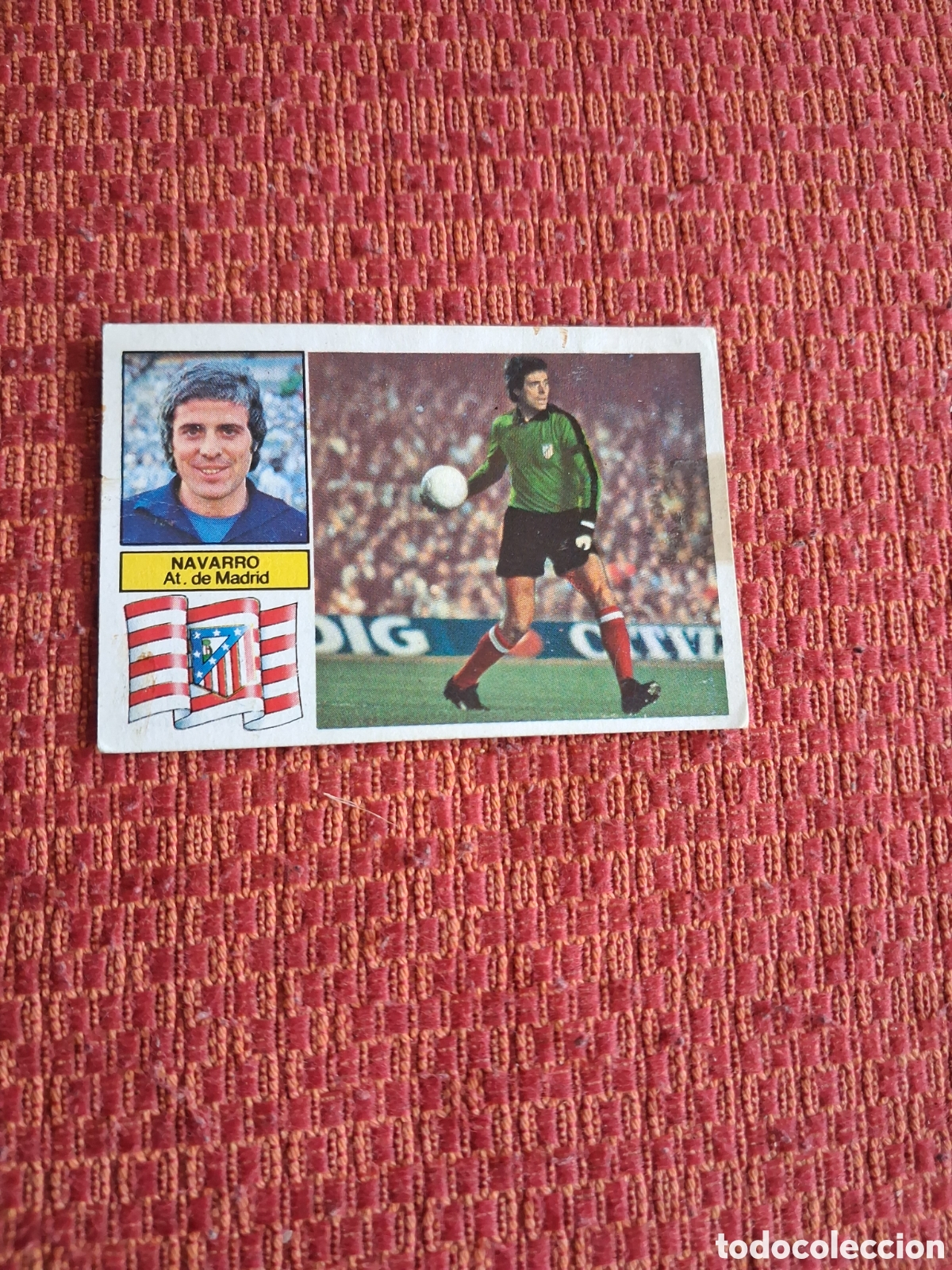 Cromos de f&uacute;tbol: Liga este 82 83 navarro baja del Atl&eacute;tico de Madrid recuperado del &aacute;lbum ver fotos