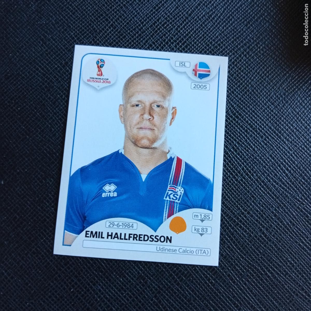 Cromos de f&uacute;tbol: 303 HALLFREDSSON ISLANDIA PANINI MUNDIAL RUSIA 2018 CROMO FUTBOL 18 - SIN PEGAR - /CJ2