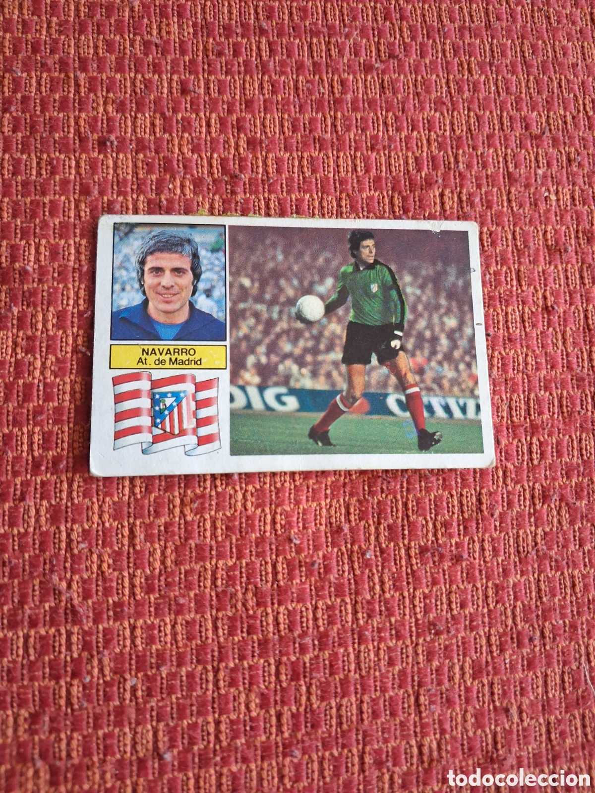 Football Stickers: Liga este 82 83 navarro baja del Atl&eacute;tico de Madrid recuperado del &aacute;lbum ver fotos