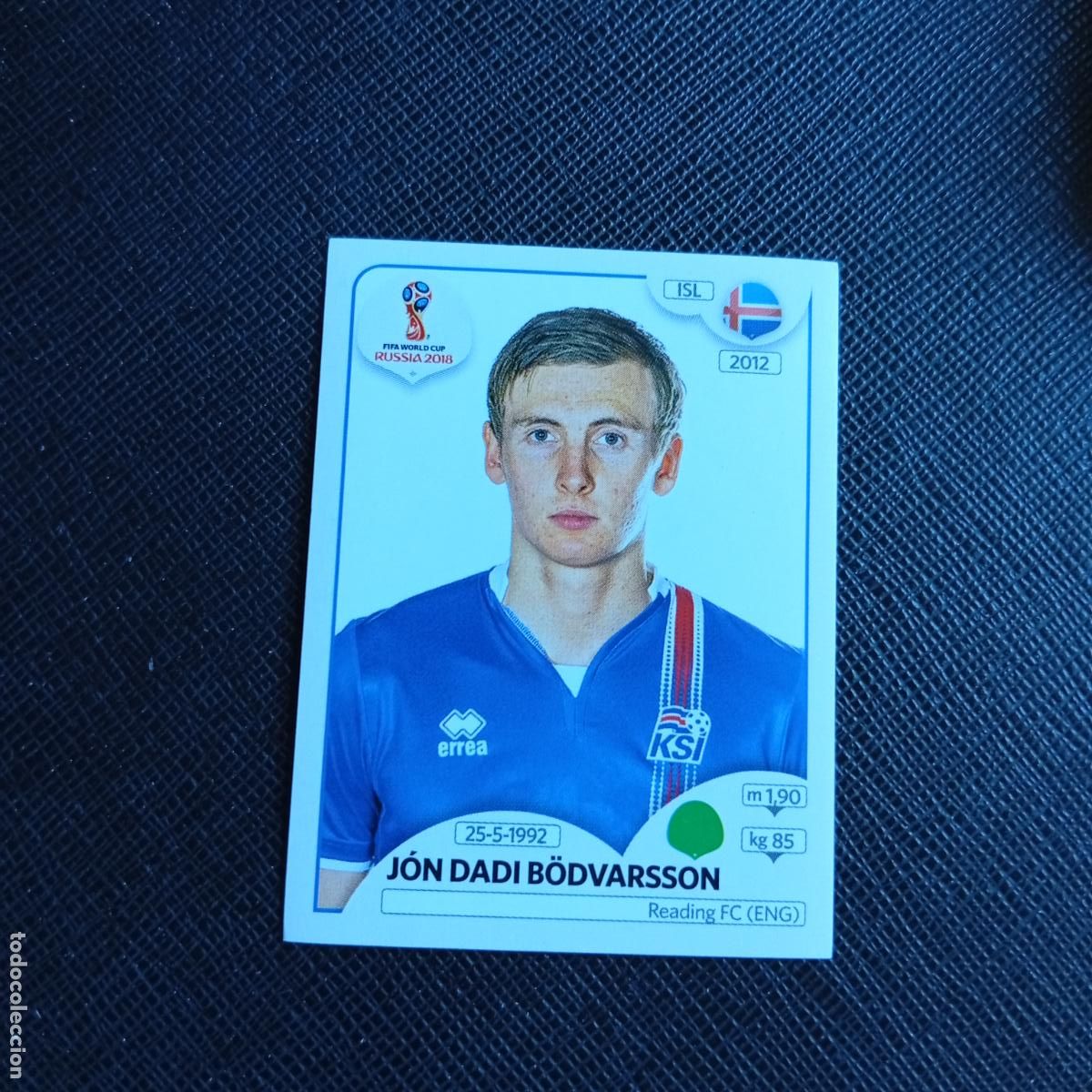 Cromos de f&uacute;tbol: 309 BODVARSSON ISLANDIA PANINI MUNDIAL RUSIA 2018 CROMO FUTBOL 18 - SIN PEGAR - /CJ2