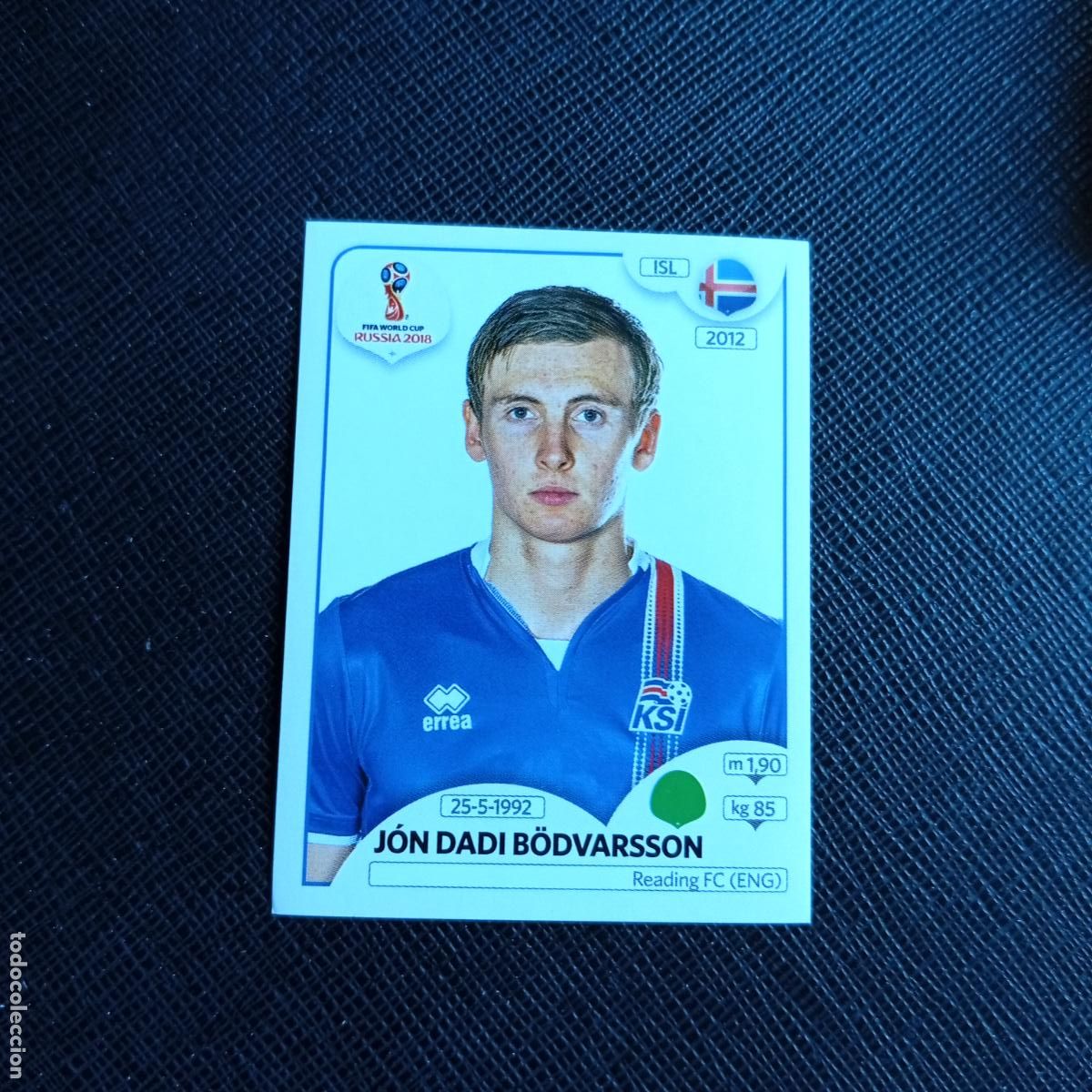 Cromos de f&uacute;tbol: 309 BODVARSSON ISLANDIA PANINI MUNDIAL RUSIA 2018 CROMO FUTBOL 18 - SIN PEGAR - /CJ2