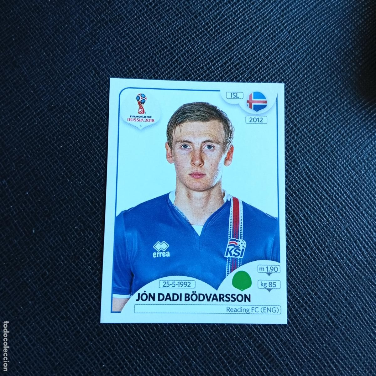 Cromos de f&uacute;tbol: 309 BODVARSSON ISLANDIA PANINI MUNDIAL RUSIA 2018 CROMO FUTBOL 18 - SIN PEGAR - /CJ2