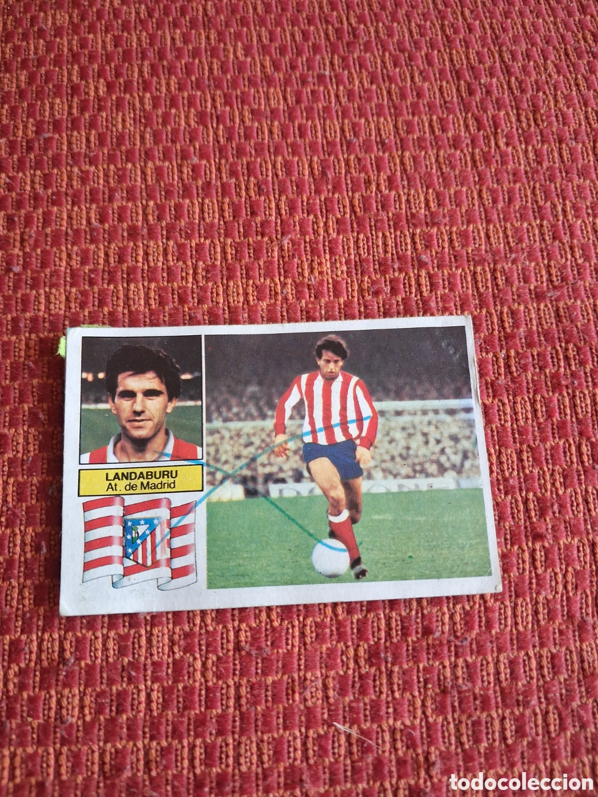 Cromos de f&uacute;tbol: Liga este 82 83 landaburu fichaje N 3 del atl&eacute;tico de Madrid recuperado del &aacute;lbum ver fotos