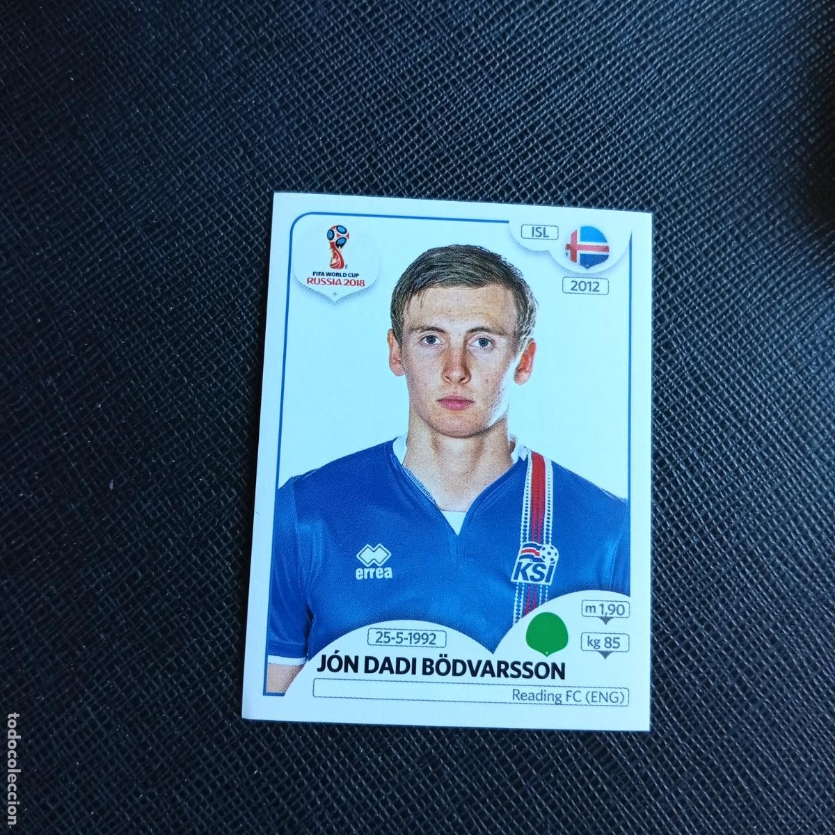 Cromos de f&uacute;tbol: 309 BODVARSSON ISLANDIA PANINI MUNDIAL RUSIA 2018 CROMO FUTBOL 18 - SIN PEGAR - /CJ2 .