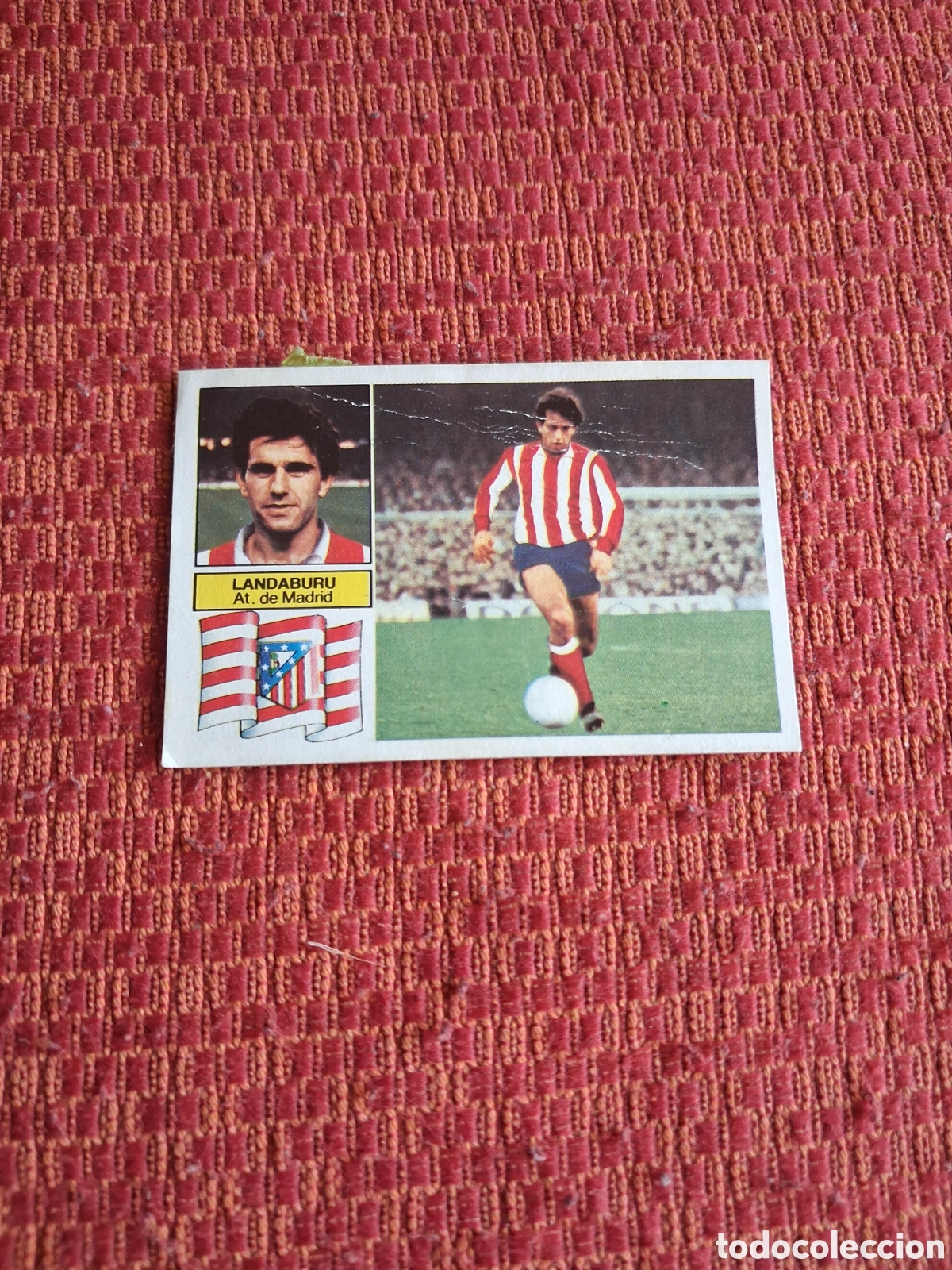 Cromos de f&uacute;tbol: Liga este 82 83 landaburu fichaje N 3 del atl&eacute;tico de Madrid recuperado del &aacute;lbum ver fotos