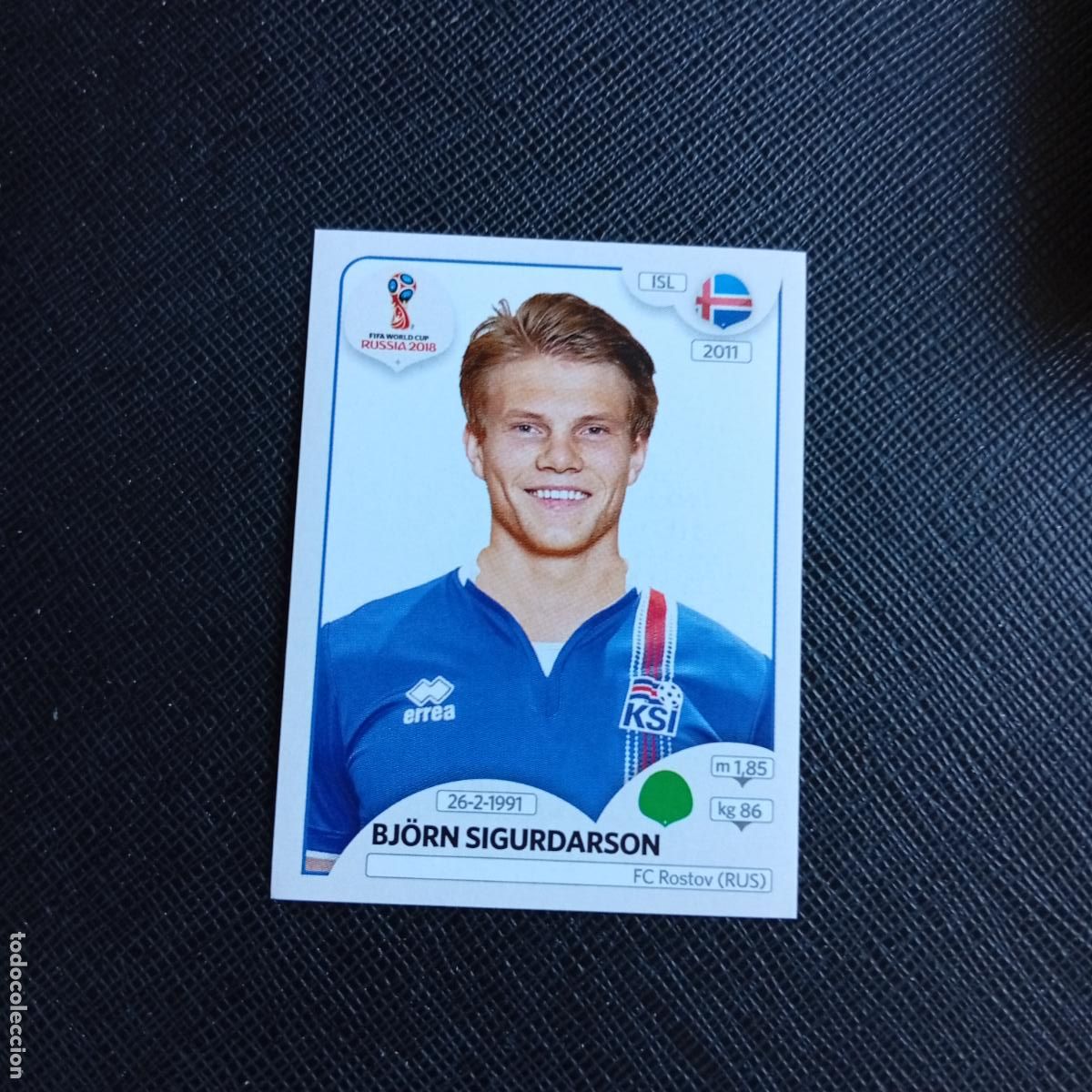 Cromos de f&uacute;tbol: 311 SIGURSARSON ISLANDIA PANINI MUNDIAL RUSIA 2018 CROMO FUTBOL 18 - SIN PEGAR - /CJ2