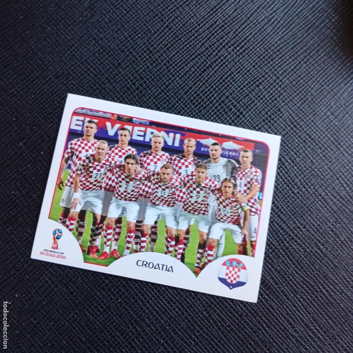Cromos de f&uacute;tbol: 313 ALINEACION CROACIA PANINI MUNDIAL RUSIA 2018 CROMO FUTBOL 18 - SIN PEGAR - /CJ2