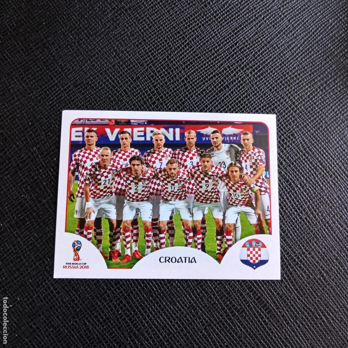 Cromos de f&uacute;tbol: 313 ALINEACION CROACIA PANINI MUNDIAL RUSIA 2018 CROMO FUTBOL 18 - SIN PEGAR - /CJ2