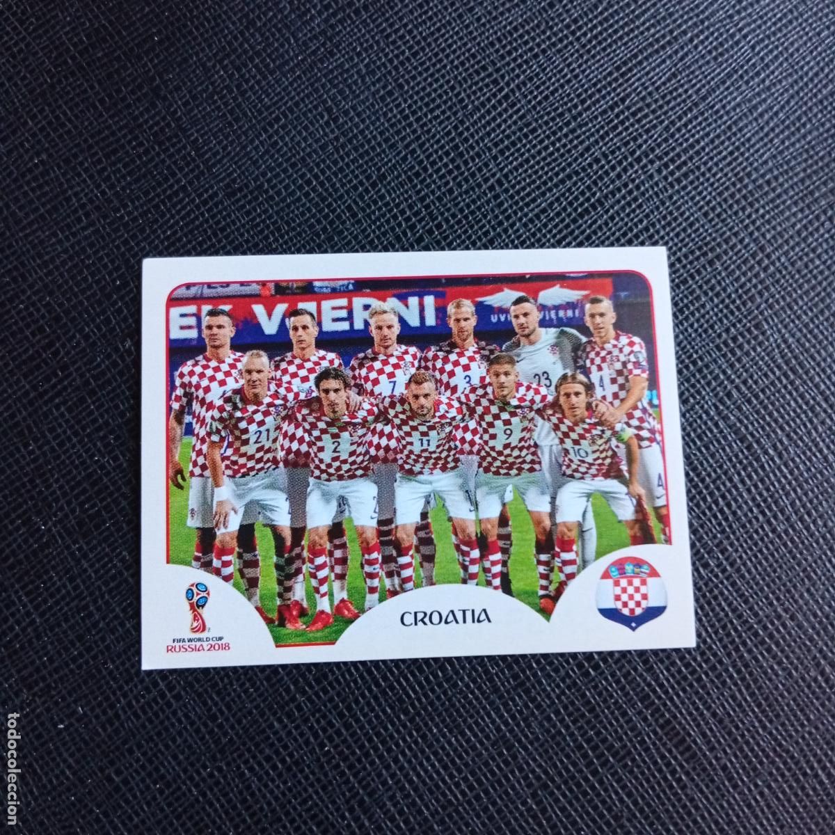 Cromos de f&uacute;tbol: 313 ALINEACION CROACIA PANINI MUNDIAL RUSIA 2018 CROMO FUTBOL 18 - SIN PEGAR - /CJ2 .