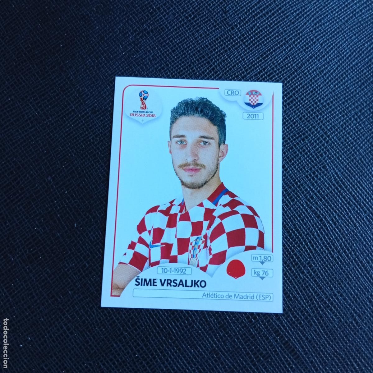 Fu&szlig;ball-Sticker: 315 VRSALJKO CROACIA PANINI MUNDIAL RUSIA 2018 CROMO FUTBOL 18 - SIN PEGAR - /CJ2