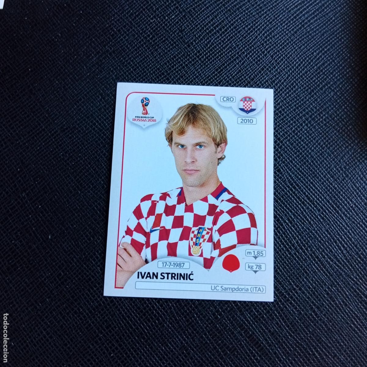 Fu&szlig;ball-Sticker: 316 IVAN STRINIC CROACIA PANINI MUNDIAL RUSIA 2018 CROMO FUTBOL 18 - SIN PEGAR - /CJ2