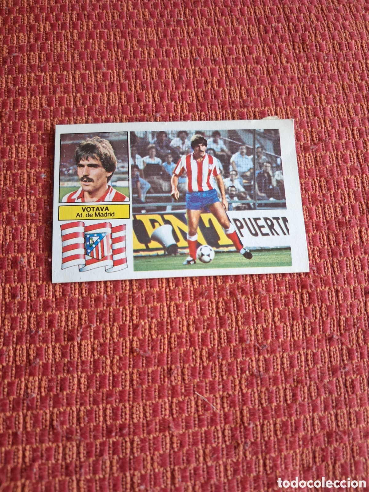 Fu&szlig;ball-Sticker: Liga este 82 83 votava fichaje N 28 bis del Atl&eacute;tico de Madrid recuperado del &aacute;lbum ver fotos