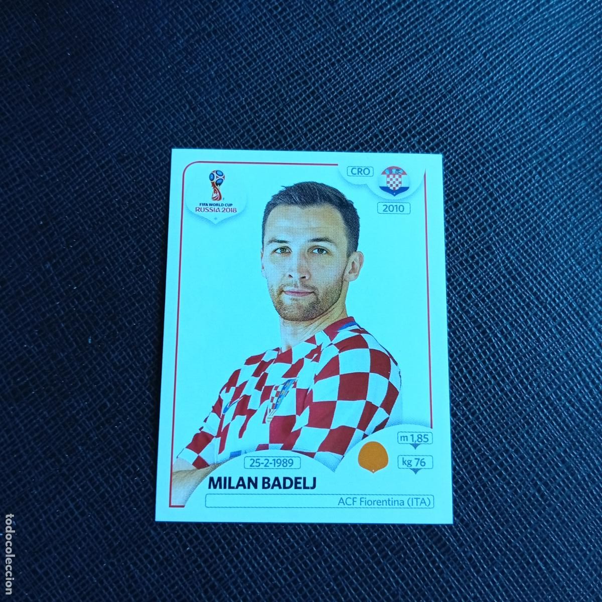 Cromos de f&uacute;tbol: 326 MILAN BADELJ CROACIA PANINI MUNDIAL RUSIA 2018 CROMO FUTBOL 18 - SIN PEGAR - /CJ2 ..