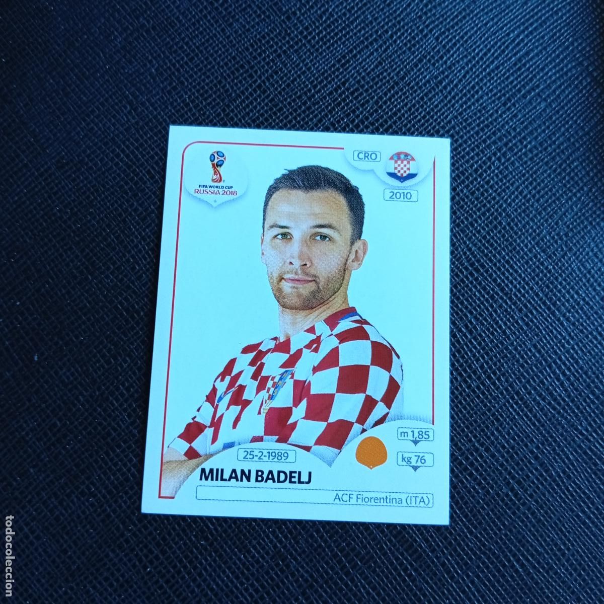 Cromos de f&uacute;tbol: 326 MILAN BADELJ CROACIA PANINI MUNDIAL RUSIA 2018 CROMO FUTBOL 18 - SIN PEGAR - /CJ2 .