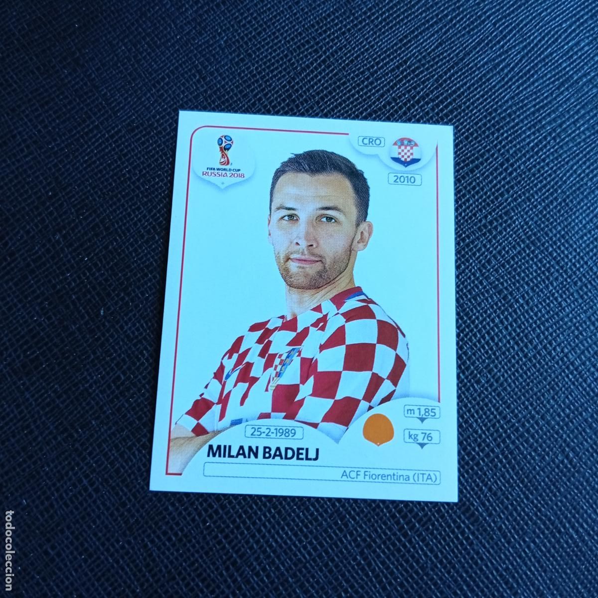 Cromos de f&uacute;tbol: 326 MILAN BADELJ CROACIA PANINI MUNDIAL RUSIA 2018 CROMO FUTBOL 18 - SIN PEGAR - /CJ2