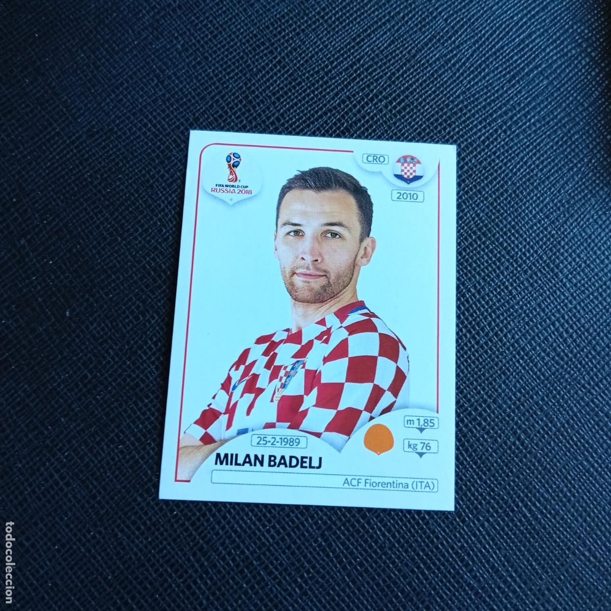 Cromos de f&uacute;tbol: 326 MILAN BADELJ CROACIA PANINI MUNDIAL RUSIA 2018 CROMO FUTBOL 18 - SIN PEGAR - /CJ2 ..