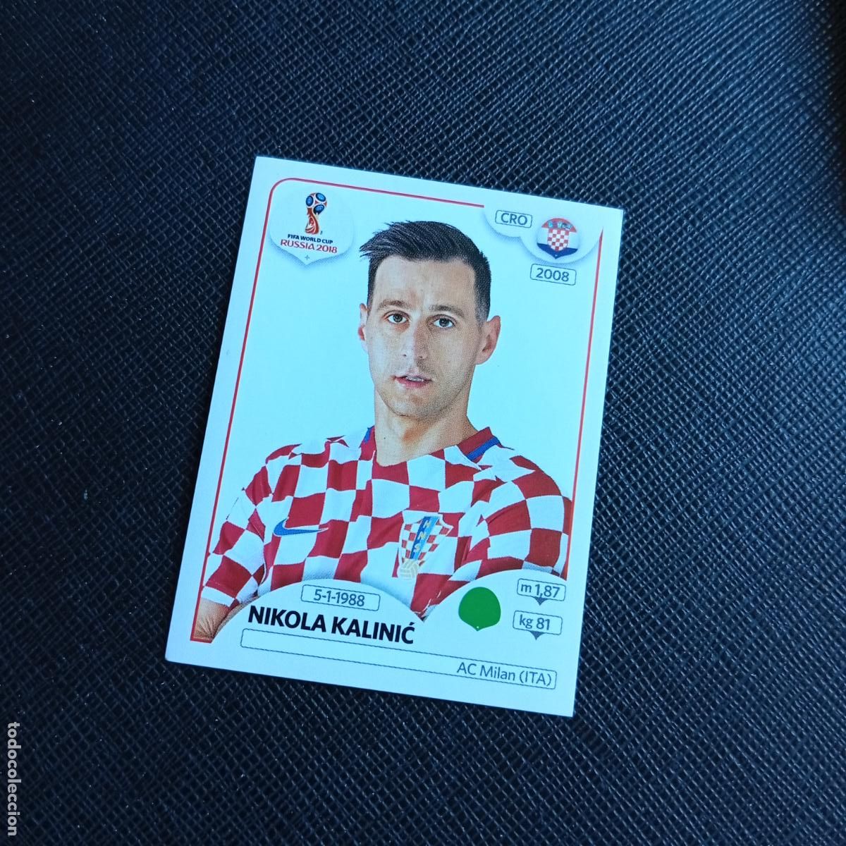 Cromos de f&uacute;tbol: 329 KALINIC CROACIA PANINI MUNDIAL RUSIA 2018 CROMO FUTBOL 18 - SIN PEGAR - /CJ2