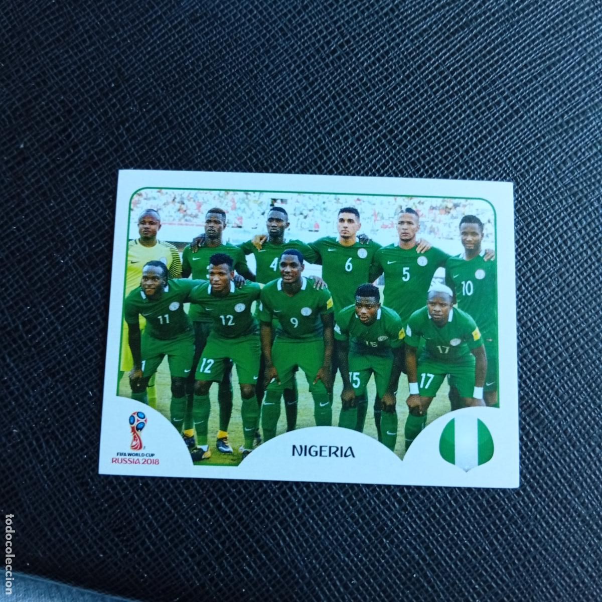 Cromos de f&uacute;tbol: 333 ALINEACIO NIGERIA PANINI MUNDIAL RUSIA 2018 CROMO FUTBOL 18 - SIN PEGAR - /CJ2 ...