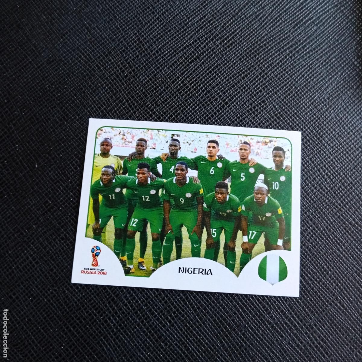 Cromos de f&uacute;tbol: 333 ALINEACIO NIGERIA PANINI MUNDIAL RUSIA 2018 CROMO FUTBOL 18 - SIN PEGAR - /CJ2 .....