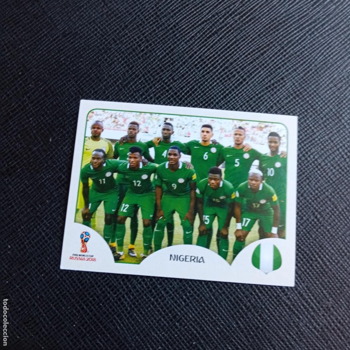 Cromos de f&uacute;tbol: 333 ALINEACION NIGERIA PANINI MUNDIAL RUSIA 2018 CROMO FUTBOL 18 - SIN PEGAR - /CJ2 ........