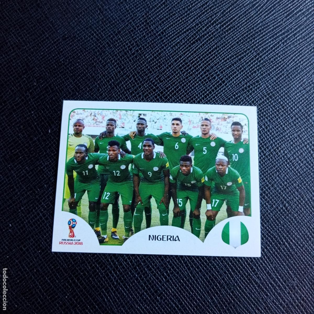 Cromos de f&uacute;tbol: 333 ALINEACION NIGERIA PANINI MUNDIAL RUSIA 2018 CROMO FUTBOL 18 - SIN PEGAR - /CJ2 ........