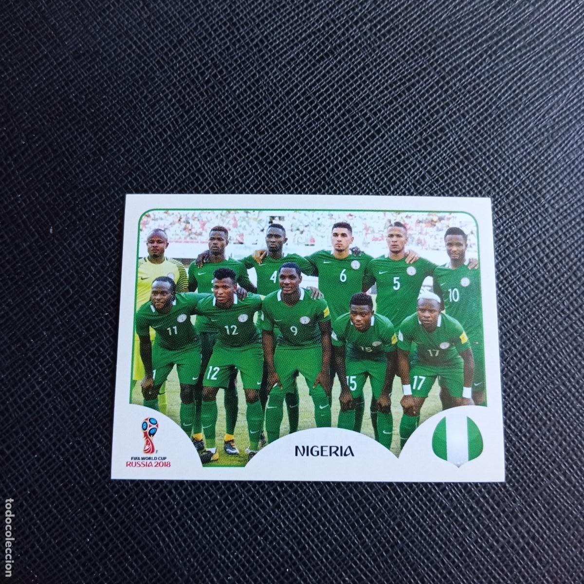Cromos de f&uacute;tbol: 333 ALINEACION NIGERIA PANINI MUNDIAL RUSIA 2018 CROMO FUTBOL 18 - SIN PEGAR - /CJ2 ........