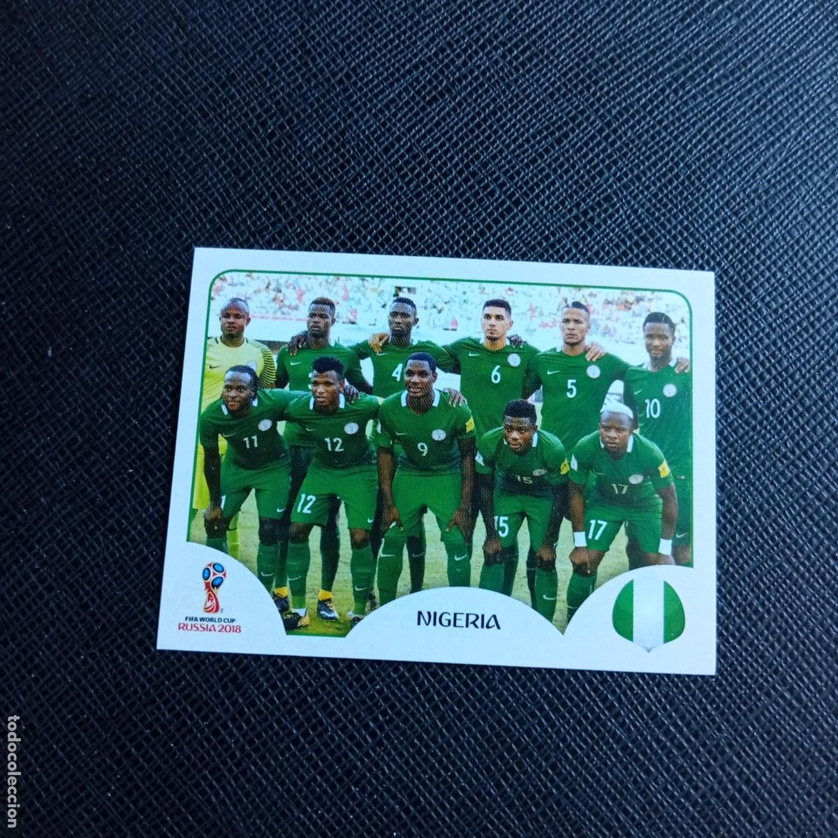 Cromos de f&uacute;tbol: 333 ALINEACION NIGERIA PANINI MUNDIAL RUSIA 2018 CROMO FUTBOL 18 - SIN PEGAR - /CJ2 ..........