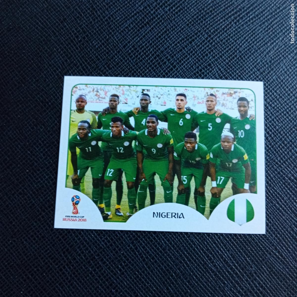 Cromos de f&uacute;tbol: 333 ALINEACION NIGERIA PANINI MUNDIAL RUSIA 2018 CROMO FUTBOL 18 - SIN PEGAR - /CJ2 ............