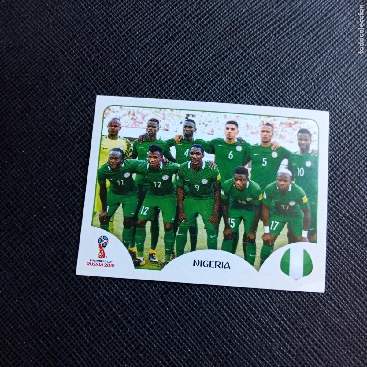 Cromos de f&uacute;tbol: 333 ALINEACION NIGERIA PANINI MUNDIAL RUSIA 2018 CROMO FUTBOL 18 - SIN PEGAR - /CJ2 ..............
