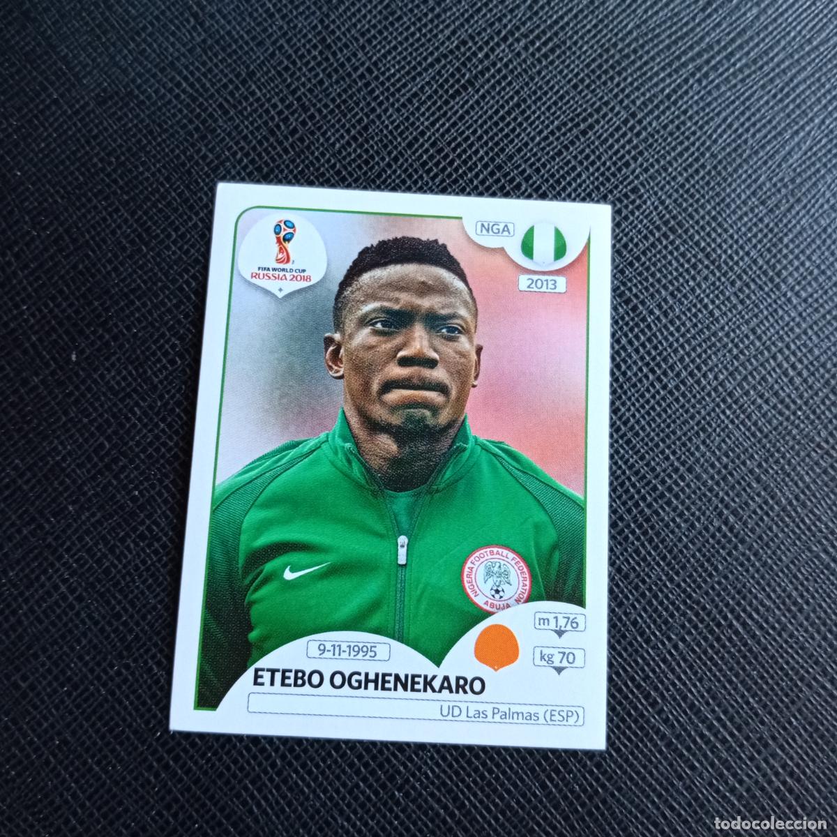 Cartes &agrave; collectionner de Football: 343 OGHENEKARO NIGERIA PANINI MUNDIAL RUSIA 2018 CROMO FUTBOL 18 - SIN PEGAR - /CJ2 .