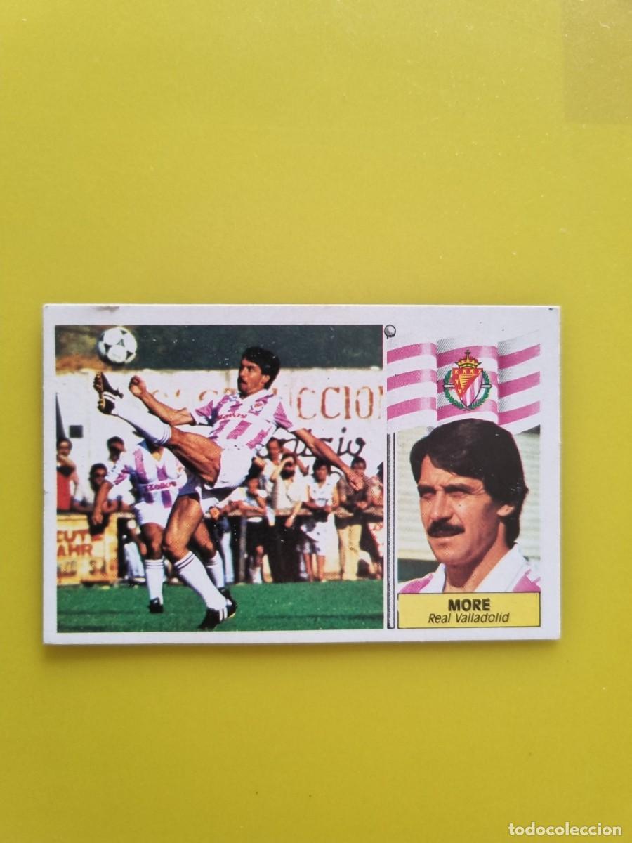 Football Stickers: CROMO LIGA ESTE 86 87 1986 1987 NUNCA PEGADO SIN PEGAR MORE REAL VALLADOLID AR1026