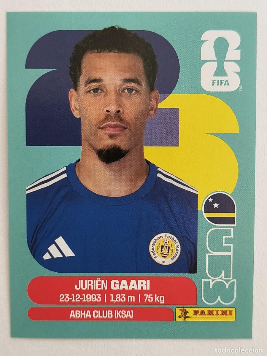 Football Stickers: #CUW5 GAARI (CURA&Ccedil;AO) MUNDIAL 2026 PANINI