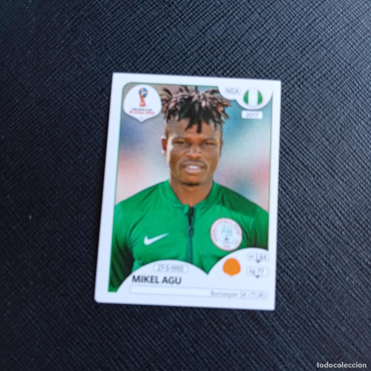 Football Stickers: 345 MIKEL AGU NIGERIA PANINI MUNDIAL RUSIA 2018 CROMO FUTBOL 18 - SIN PEGAR - /CJ2