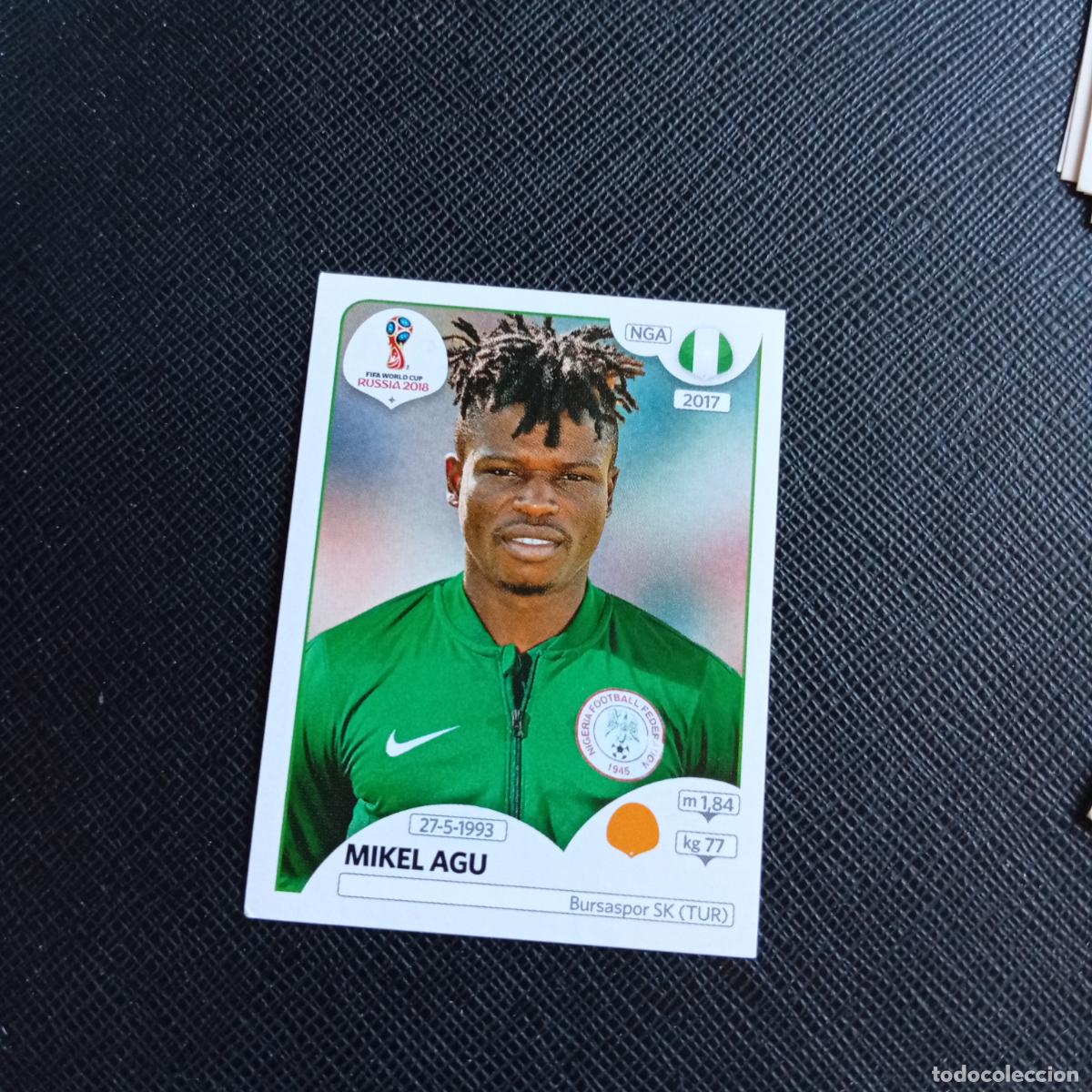 Football Stickers: 345 MIKEL AGU NIGERIA PANINI MUNDIAL RUSIA 2018 CROMO FUTBOL 18 - SIN PEGAR - /CJ2 ..