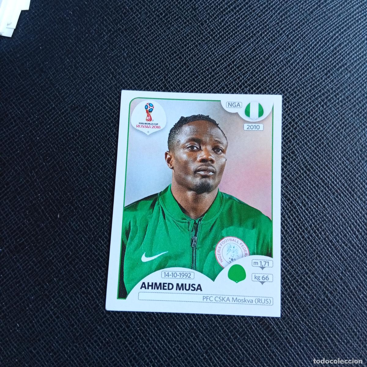 Football Stickers: 346 AHMED MUSA NIGERIA PANINI MUNDIAL RUSIA 2018 CROMO FUTBOL 18 - SIN PEGAR - /CJ2