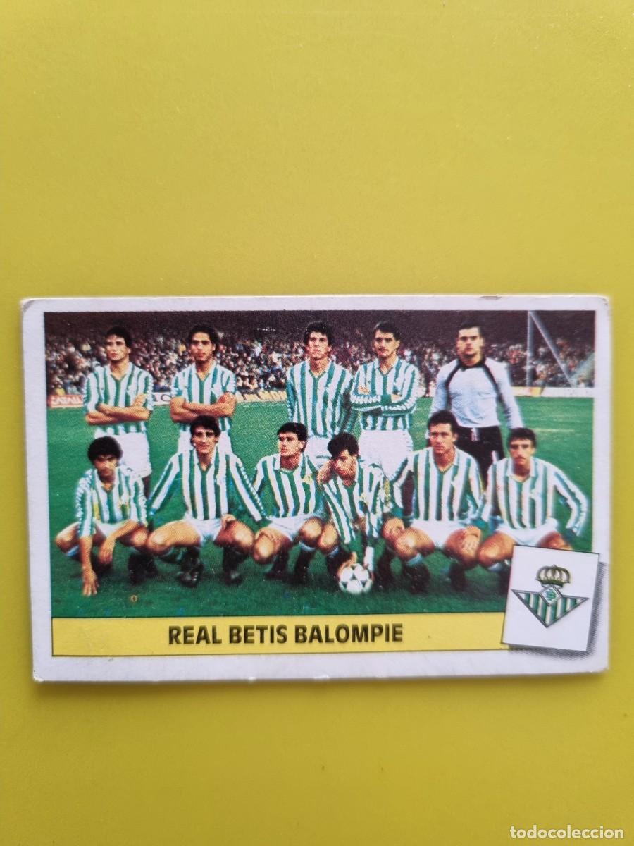 Football Stickers: CROMO LIGA ESTE 86 87 1986 1987 DESPEGADO ALINEACION REAL BETIS AR1026