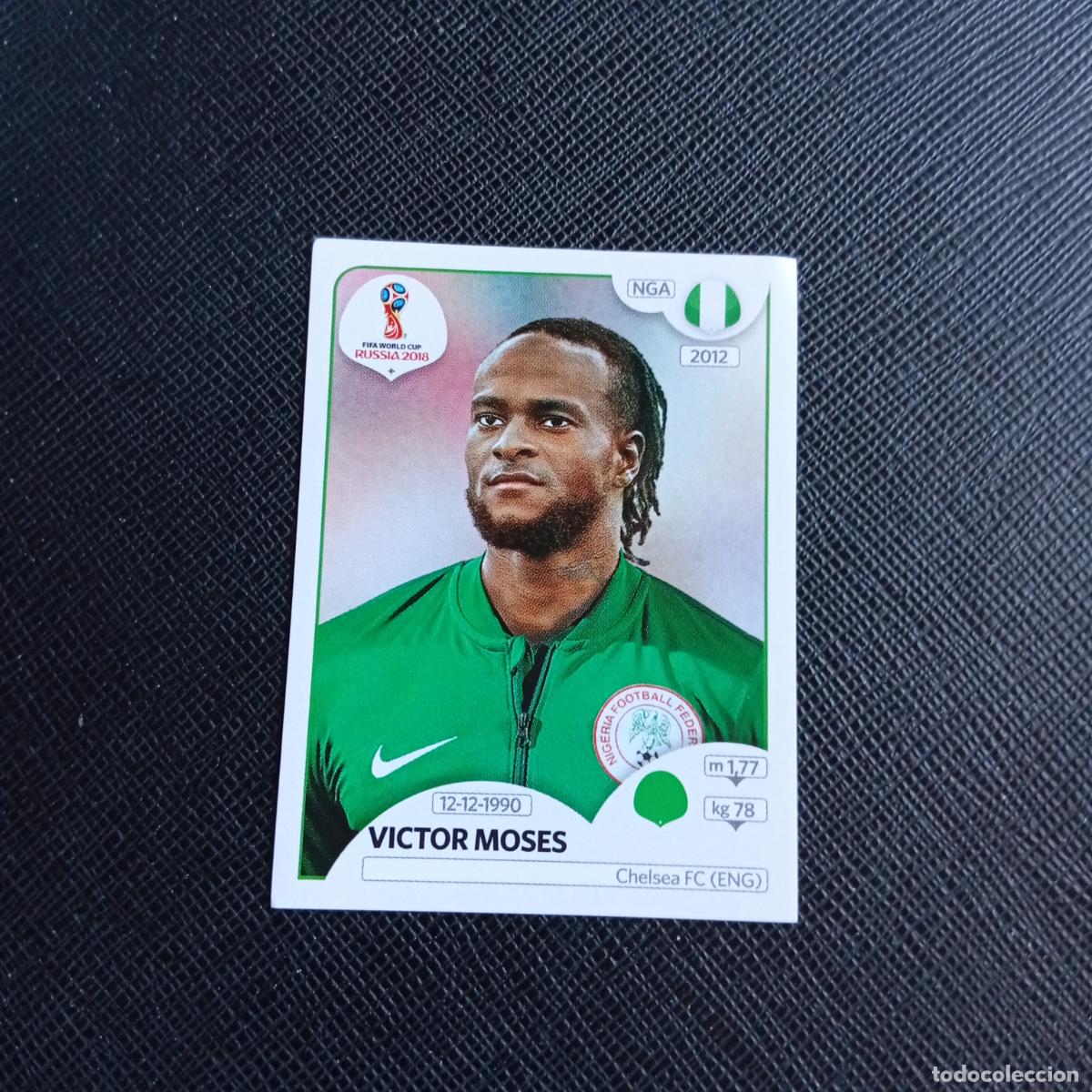 Football Stickers: 347 VICTOR MOSES NIGERIA PANINI MUNDIAL RUSIA 2018 CROMO FUTBOL 18 - SIN PEGAR - /CJ2