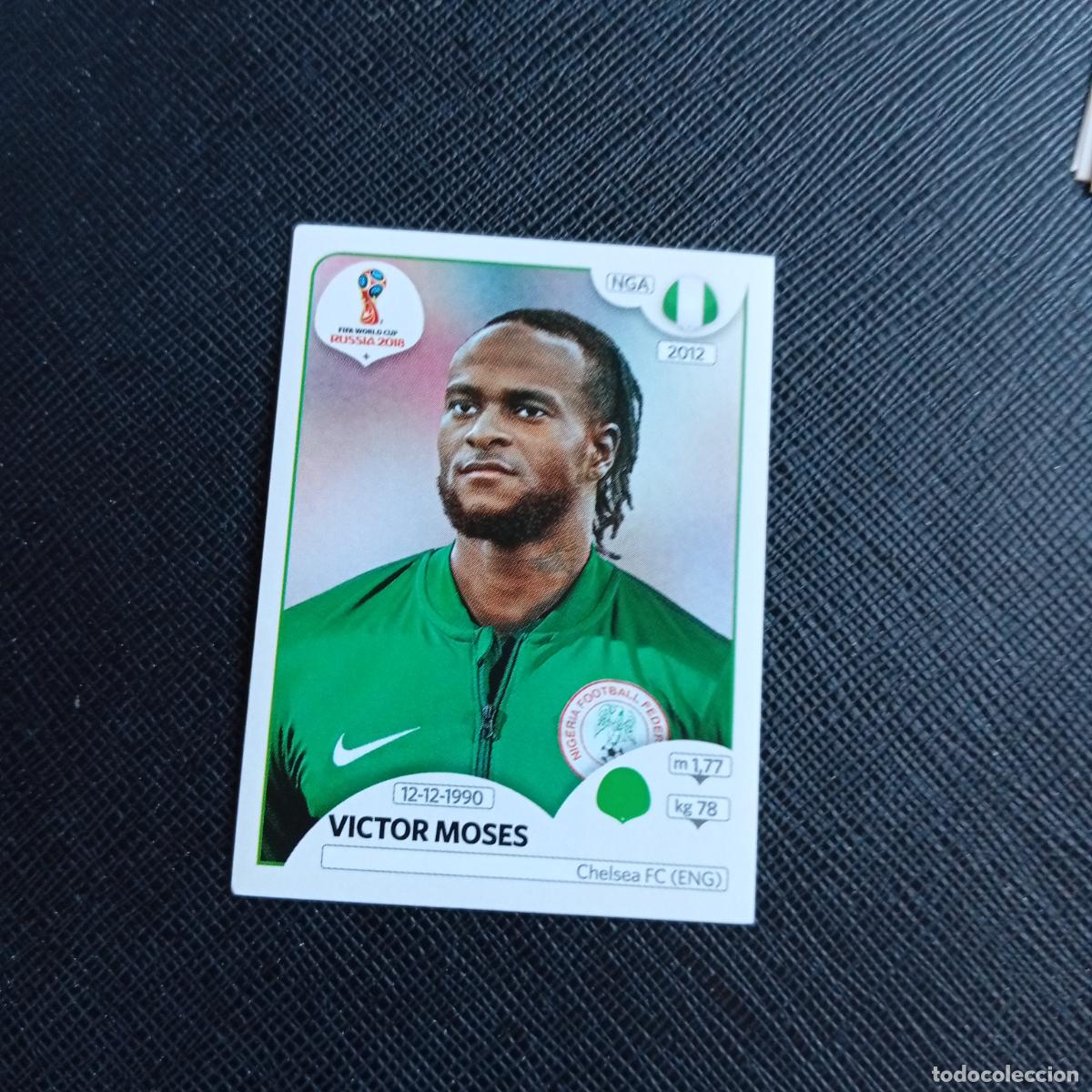 Football Stickers: 347 VICTOR MOSES NIGERIA PANINI MUNDIAL RUSIA 2018 CROMO FUTBOL 18 - SIN PEGAR - /CJ2