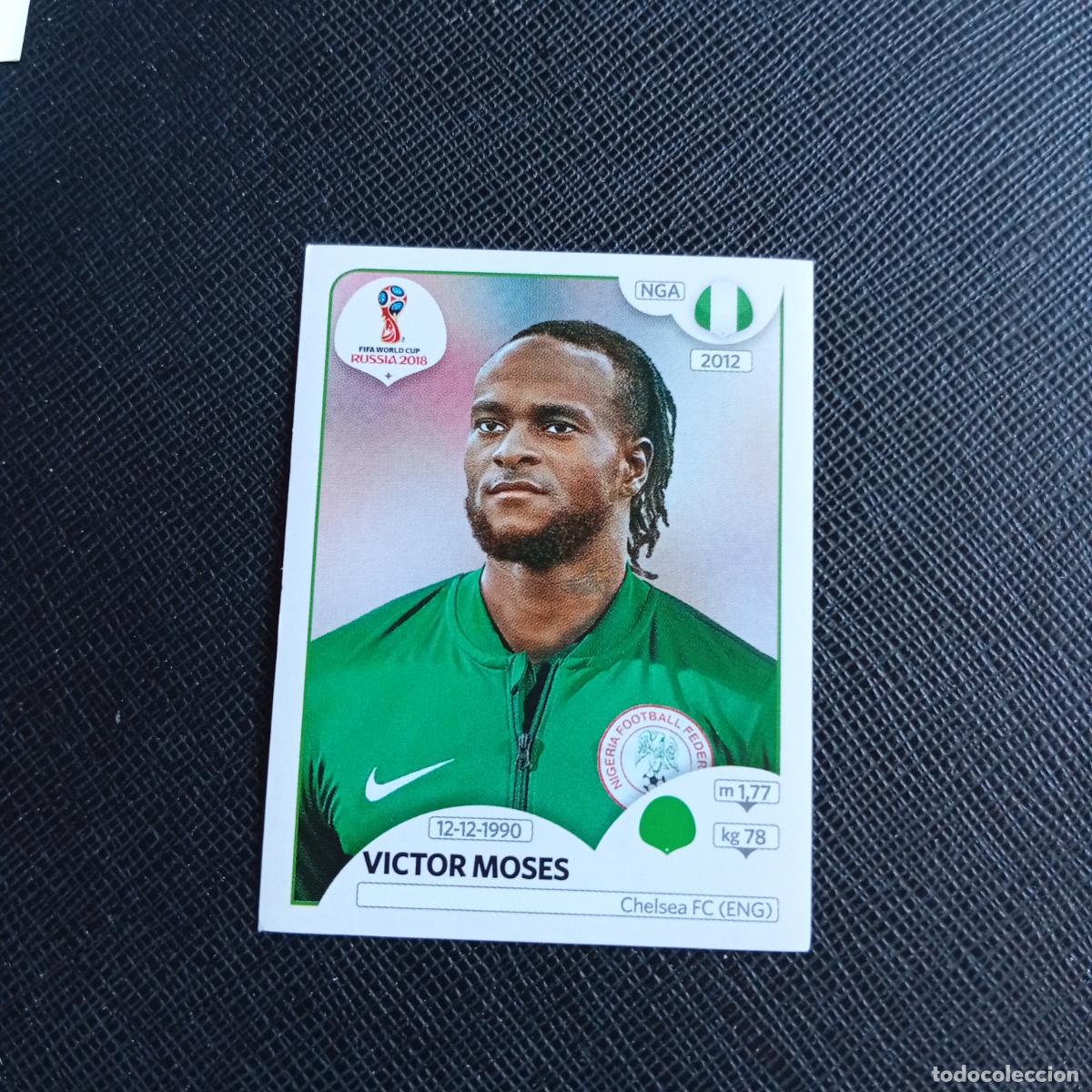 Football Stickers: 347 VICTOR MOSES NIGERIA PANINI MUNDIAL RUSIA 2018 CROMO FUTBOL 18 - SIN PEGAR - /CJ2 .