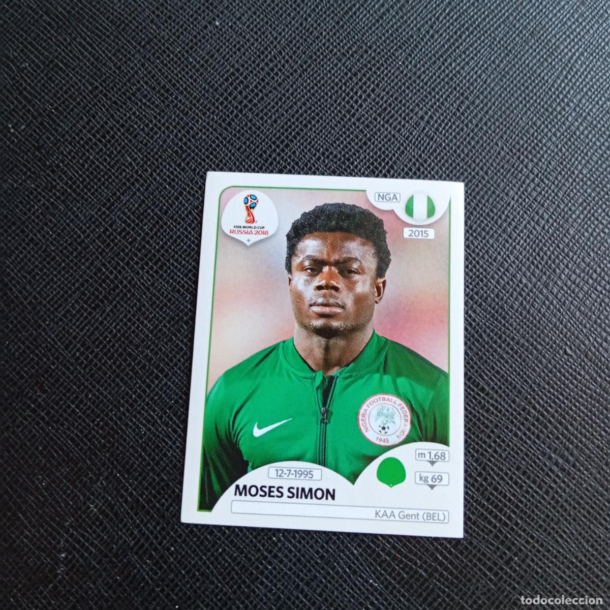Football Stickers: 348 MOSES SIMON NIGERIA PANINI MUNDIAL RUSIA 2018 CROMO FUTBOL 18 - SIN PEGAR - /CJ2