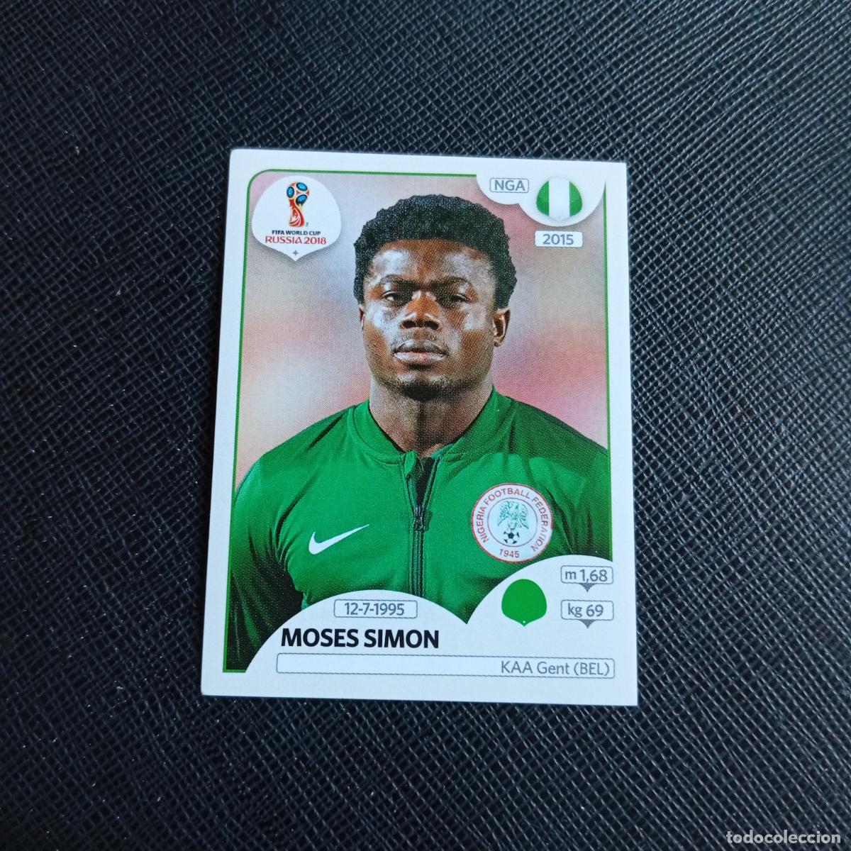Football Stickers: 348 MOSES SIMON NIGERIA PANINI MUNDIAL RUSIA 2018 CROMO FUTBOL 18 - SIN PEGAR - /CJ2