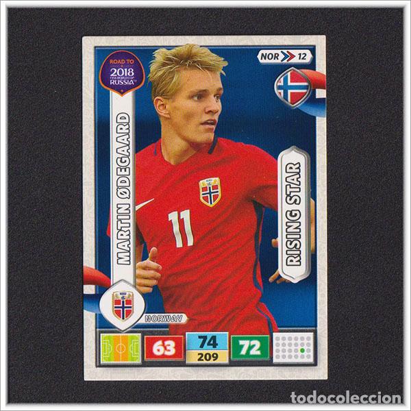 Cartes &agrave; collectionner de Football: ADRENALYN XL ROAD TO FIFA WORLD CUP 2018 RUSSIA PANINI ODEGAARD NOR 12 NORUEGA NORWAY CARD F&Uacute;TBOL