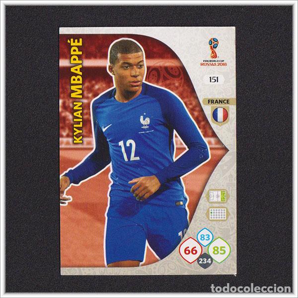 Cartes &agrave; collectionner de Football: ADRENALYN XL FIFA WORLD CUP 2018 RUSSIA PANINI MBAPPE 151 FRANCIA FRANCE MUNDIAL RUSIA COLECCI&Oacute;N