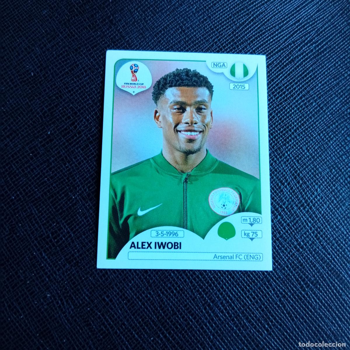 Cartes &agrave; collectionner de Football: 350 ALEX IWOBI NIGERIA PANINI MUNDIAL RUSIA 2018 CROMO FUTBOL 18 - SIN PEGAR - /CJ2 ..