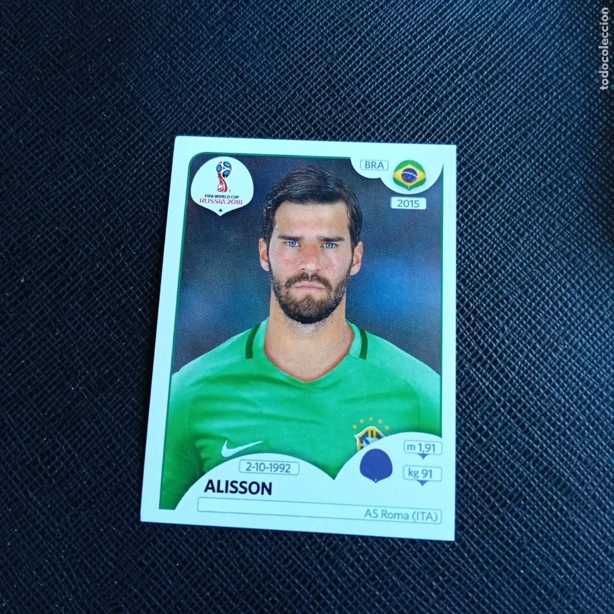 Cromos de Futebol: 354 ALISSON BRASIL PANINI MUNDIAL RUSIA 2018 CROMO FUTBOL 18 - SIN PEGAR - /CJ2