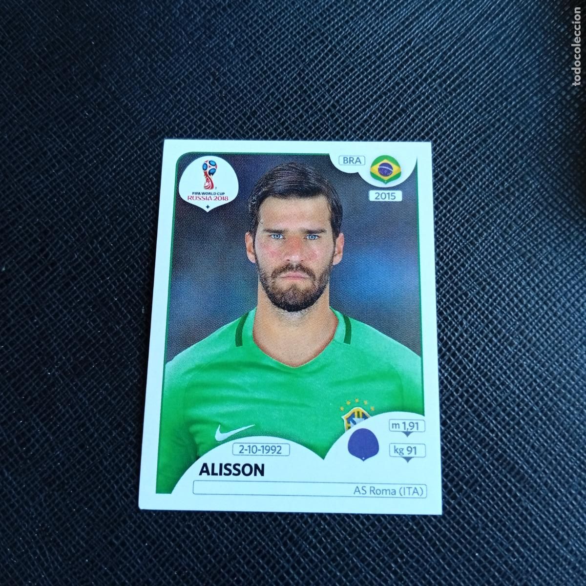 Cromos de Futebol: 354 ALISSON BRASIL PANINI MUNDIAL RUSIA 2018 CROMO FUTBOL 18 - SIN PEGAR - /CJ2