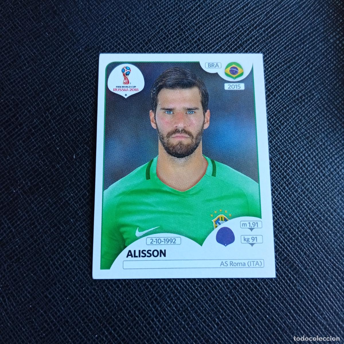 Cromos de Futebol: 354 ALISSON BRASIL PANINI MUNDIAL RUSIA 2018 CROMO FUTBOL 18 - SIN PEGAR - /CJ2 ..