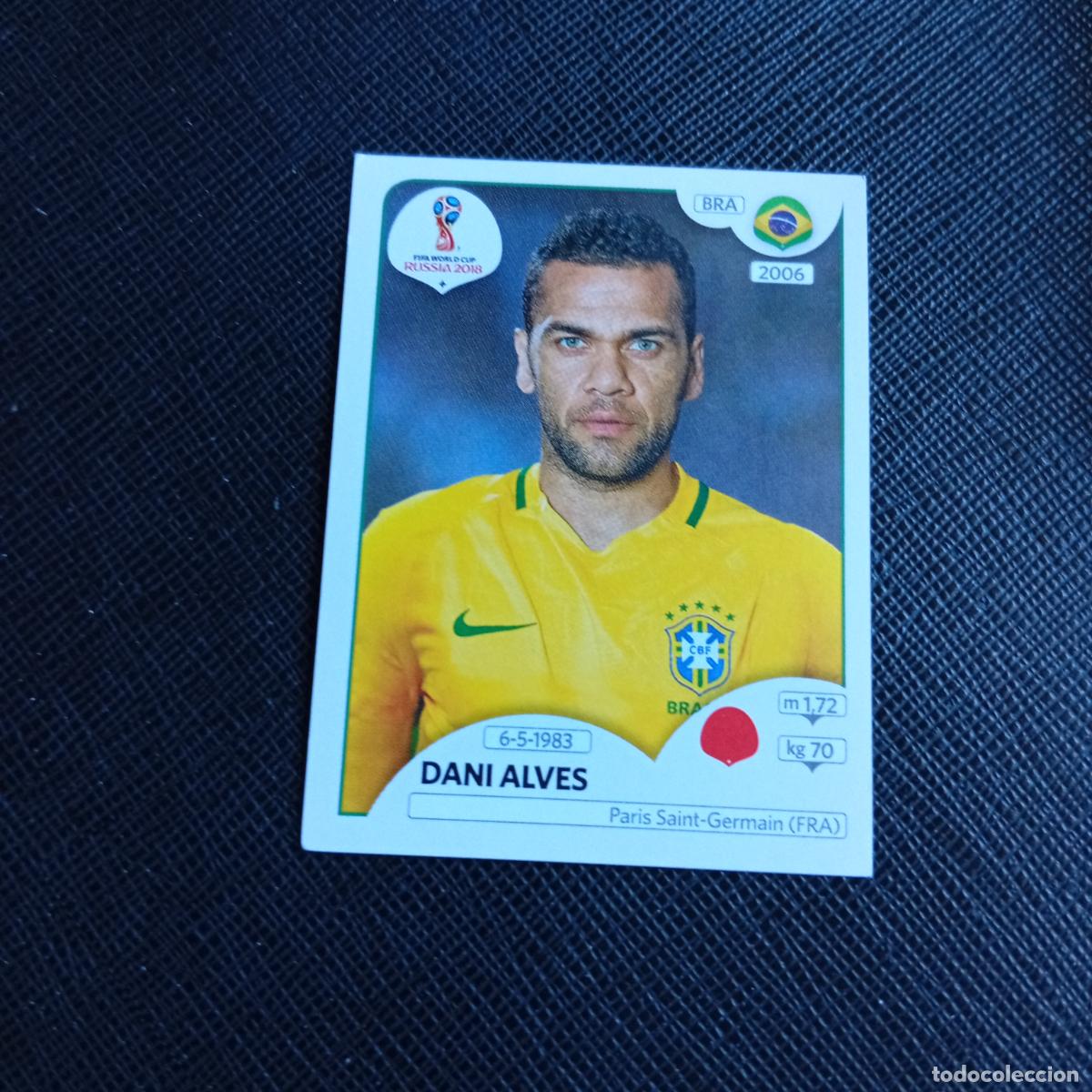 Cromos de f&uacute;tbol: 355 DANI ALVES BRASIL PANINI MUNDIAL RUSIA 2018 CROMO FUTBOL 18 - SIN PEGAR - /CJ2