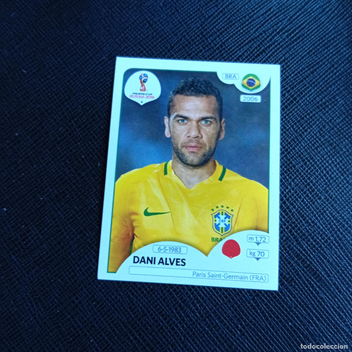 Cromos de f&uacute;tbol: 355 DANI ALVES BRASIL PANINI MUNDIAL RUSIA 2018 CROMO FUTBOL 18 - SIN PEGAR - /CJ2 ..