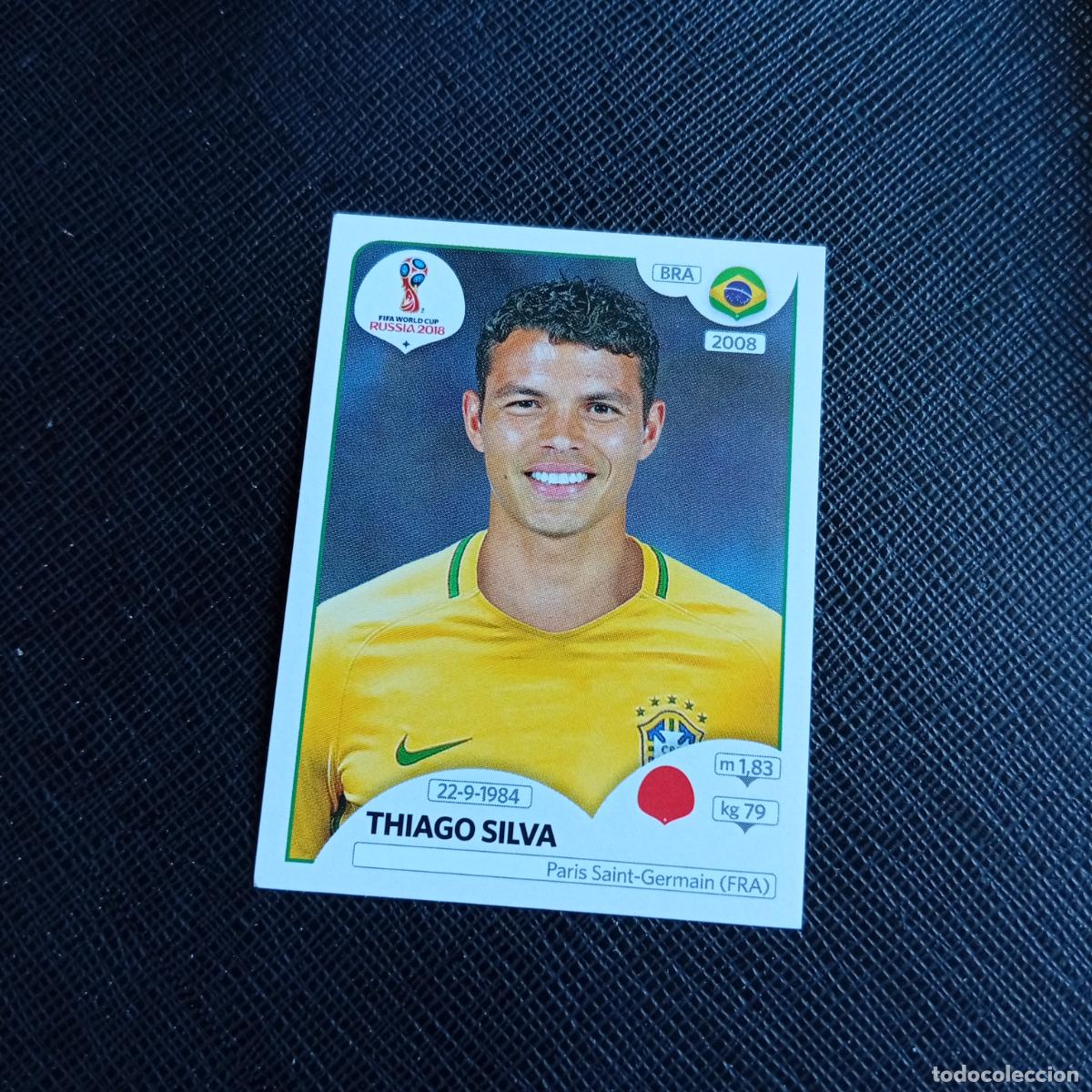 Cromos de f&uacute;tbol: 356 THIAGO SILVA BRASIL PANINI MUNDIAL RUSIA 2018 CROMO FUTBOL 18 - SIN PEGAR - /CJ2